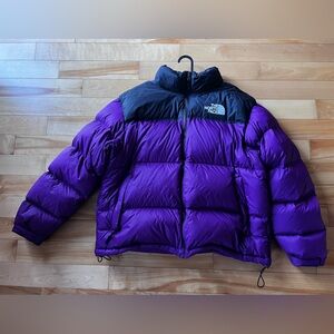 The North Face Black & Purple Puffer Jacket